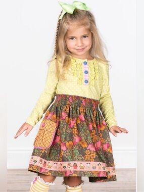Matilda Jane Make Believe As A Princess Polka Dot Floral Ruffle Pocket Dress 4